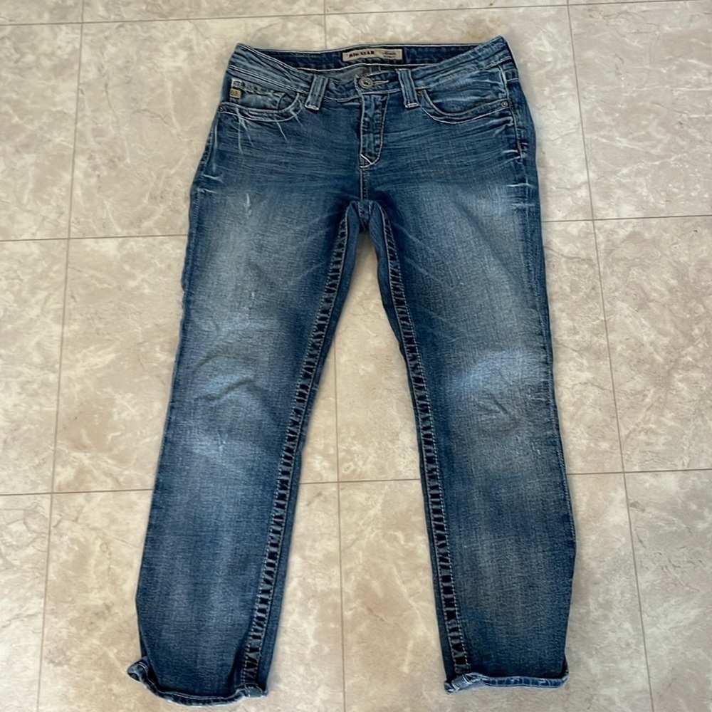 Big Star Maddie Mid Rise Cropped Jeans 27